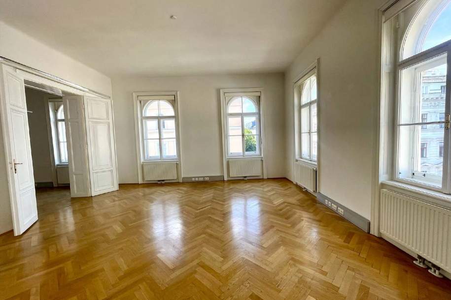Sehr gepflegtes und gut aufgeteiltes Altbaubüro Nähe Schottenring zu mieten, Gewerbeobjekt-miete, 4.399,00,€, 1010 Wien 1., Innere Stadt