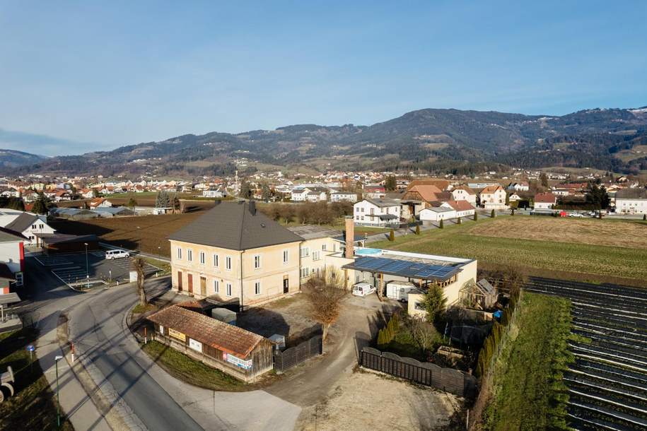 Tolles Entwicklungspotenzial: Großzügige Liegenschaft mit Wohn- und Gewerbeflächen in St. Stefan (Bahnhofsnähe), Gewerbeobjekt-kauf, 545.000,€, 9400 Wolfsberg
