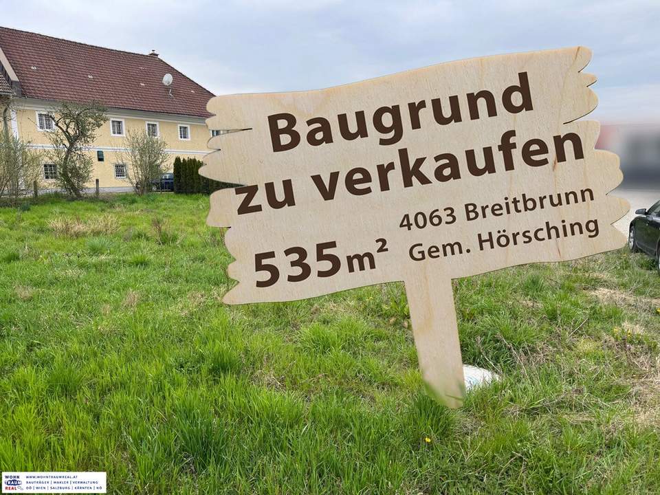 Baugrund in Breitbrunn - ländliche Gegend, perfekte Anbindung! Bei Hörsching und Linz.
