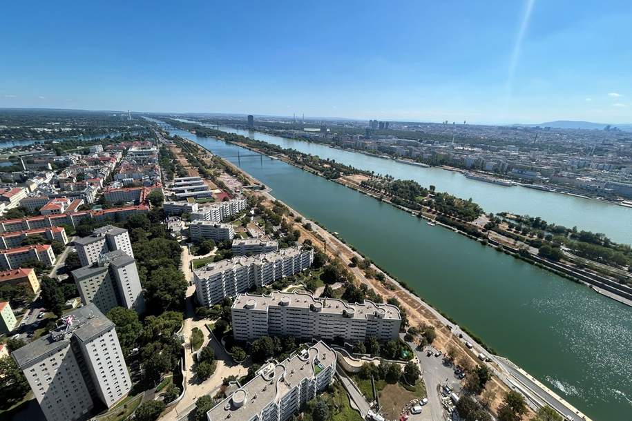 ERSTBEZUG: 2-Zimmer-Wohnung im 42. Stock mit freiem Blick auf die Alte Donau!, Wohnung-kauf, 839.000,€, 1220 Wien 22., Donaustadt