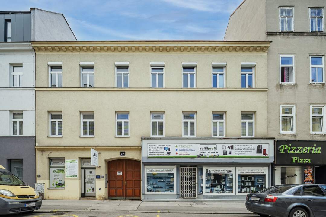 Bewilligtes Projekt für Um- &amp; Ausbau eines Altbestandes nahe U-5 Station Elterleinplatz