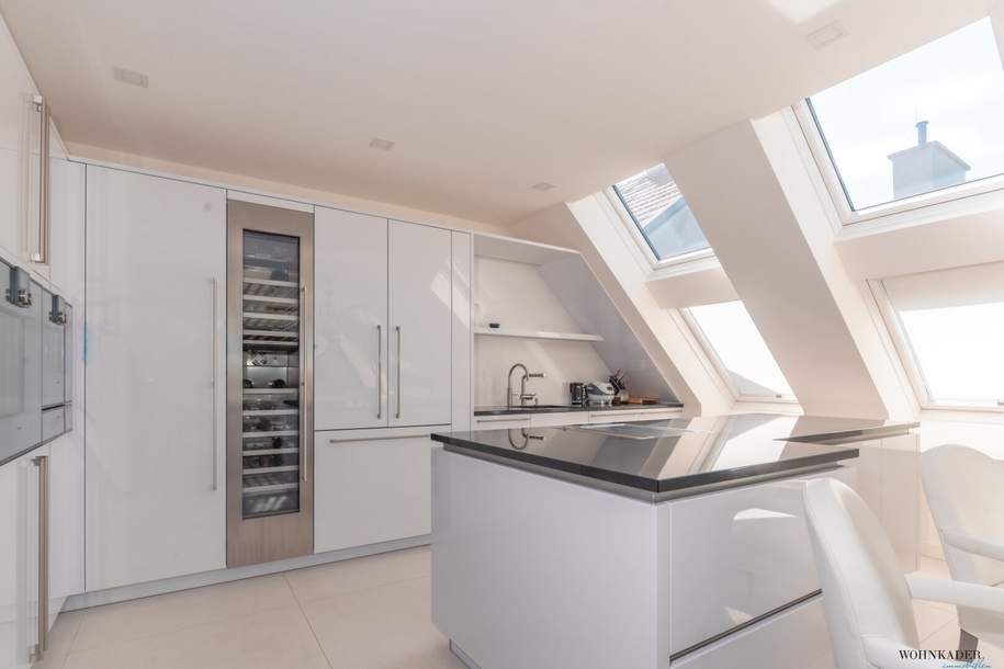 Exklusive Luxus-Dachgeschosswohnung mit ca. 60 m² Dachterrasse | voll möbliert | Smart Home | Garage | 1180 Wien, Wohnung-kauf, 2.200.000,€, 1180 Wien 18., Währing