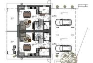 Neubau- Doppelhaushälfte in sehr guter Lage mit Terrasse und Eigengarten sowie zwei eigene Carports