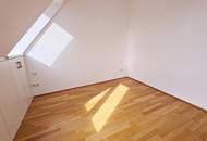 FERNBLICK, DACHGESCHOSS, 59 m2 Maisonette mit 13 m2 Terrasse, 2 Zimmer, Komplettküche, Duschbad, Parketten, Speckbachergasse