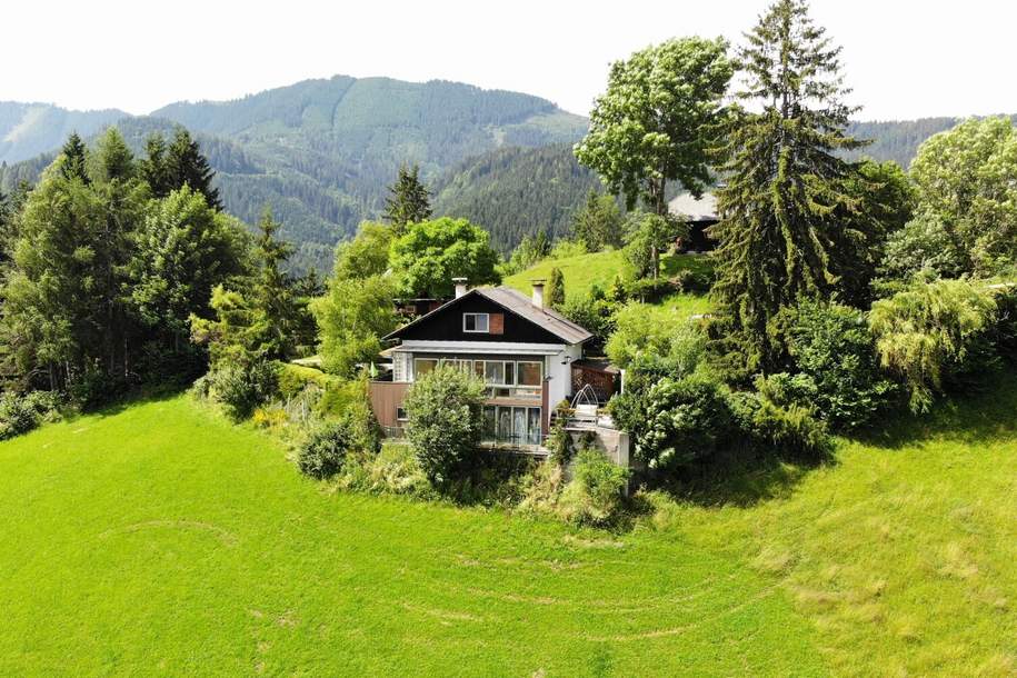 ** NEUER PREIS ** Haus auf 1000m Seehöhe mit traumhafter Aussicht in absoluter Ruhelage auf Pachtgrund, Haus-kauf, 168.000,€, 8653 Bruck-Mürzzuschlag