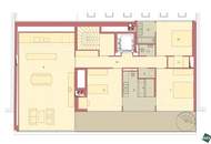 Dachgeschoß-Maisonette mit Terrasse &amp; Dachterrasse (ca. 114 m²) – 5 Zimmer nahe Bacherpark