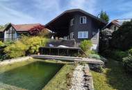 NÄHE PRESSBAUM GROSSZÜGIGES EINFAMILIENHAUS MIT SCHWIMMTEICH DIREKT AN DER GRÜNLANDGRENZE