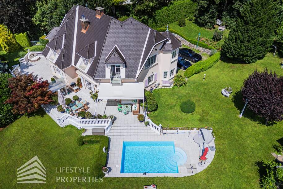 Beeindruckende Villa mit gepflegtem Garten und Pool, Haus-kauf, 4.800.000,€, 2371 Mödling