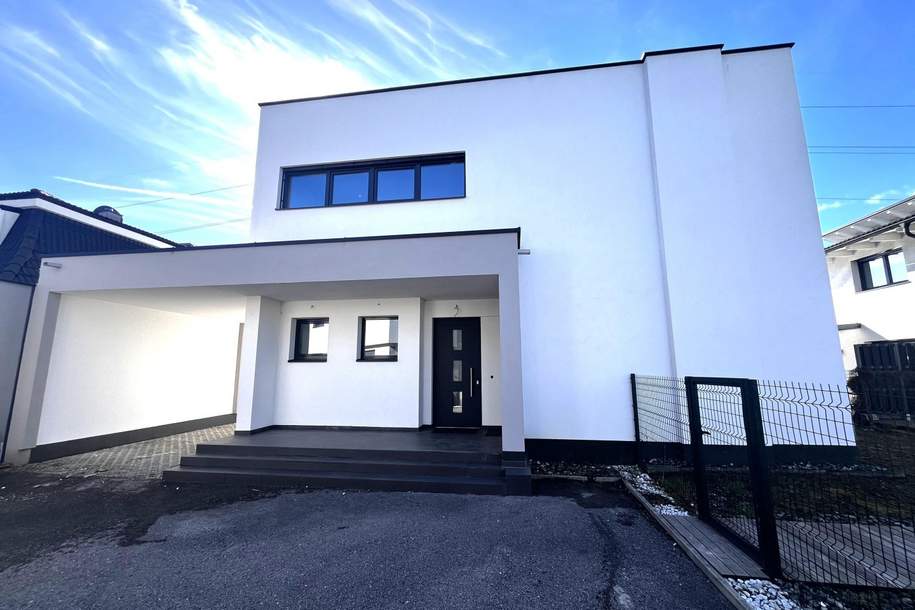"Modernes Neubau-Einfamilienhaus in ruhiger Siedlungslage nahe Fischteich – Wr. Neustadt", Haus-kauf, 690.000,€, 2700 Wiener Neustadt(Stadt)