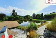 🏡Erfüllen Sie sich einen Traum - ☀️Wunderschönes voll aufgeschlossenes 1000m2 großes Grundstück mit Naturteich und Badesteg