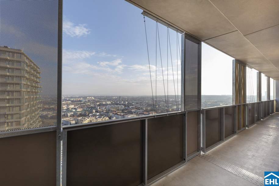 Panorama Wohnung im 33. Stock des Q-Tower mit Südost-Ausrichtung, Wohnung-kauf, 794.176,€, 1030 Wien 3., Landstraße