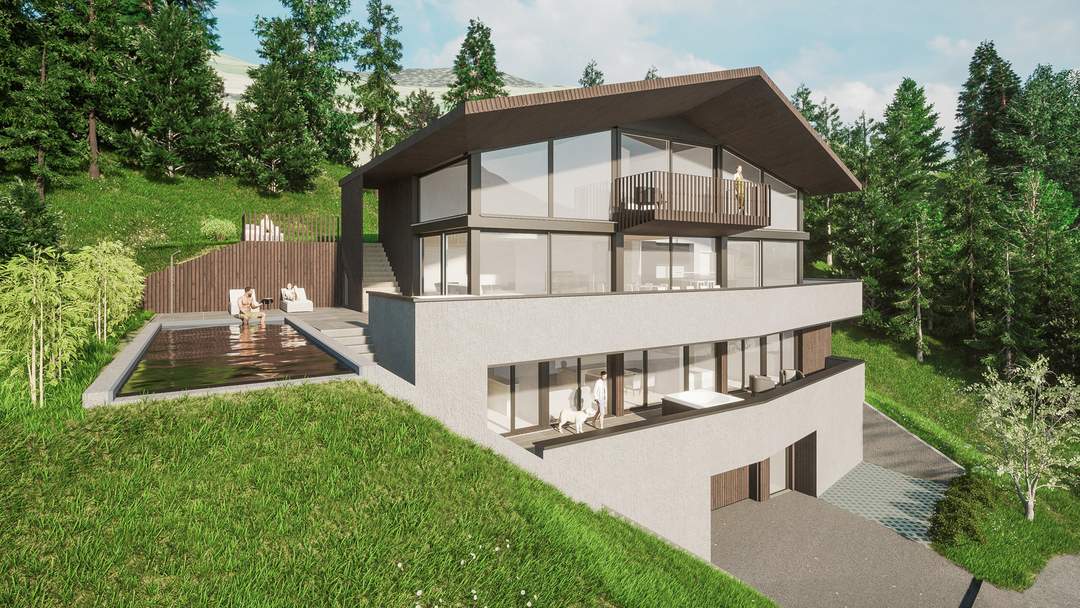 Grundstück mit Baugenehmigung für eine Freizeitwohnsitz-Luxusvilla