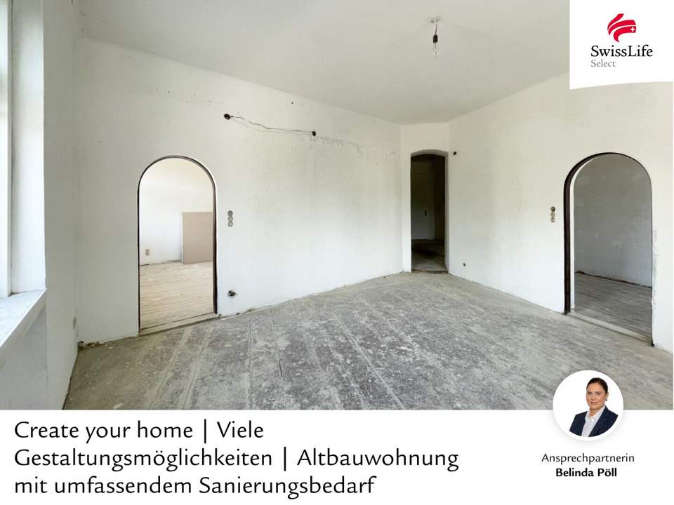 Create your home - viele Gestaltungsmöglichkeiten ! Raumwunder im hochwertig sanierten Altbau in Penzinger Bestlage (Nachhaltiges Energiekonzept und Wellness-Bereich)