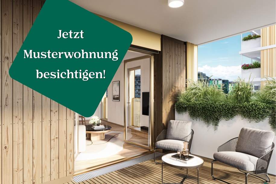 VILLAGE IM DRITTEN | BAUFELD 14A | 4-Zimmer Wohnung mit Balkon &amp; Loggia, Wohnung-kauf, 730.000,€, 1030 Wien 3., Landstraße