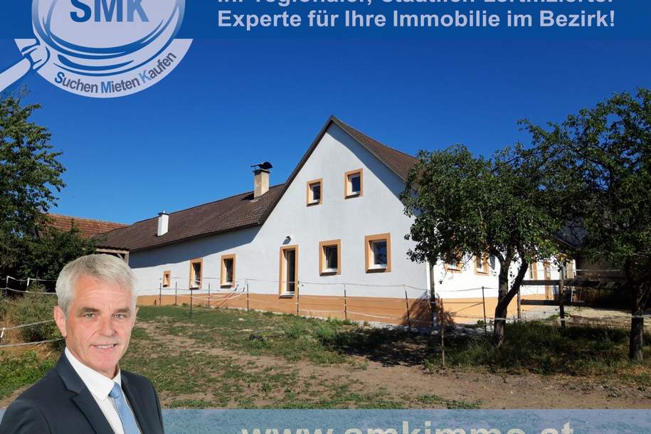 Vierkant Pferdehof im herrlichen Waldviertel mit 3 ha Wiesen!, Haus-kauf, 550.000,€, 3862 Gmünd