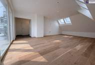 Premium-Wohnen über den Dächern: Stilvolle Neubauwohnung mit Masterbedroom, Ankleide, Bad mit Fenster und großer Dachterrasse!