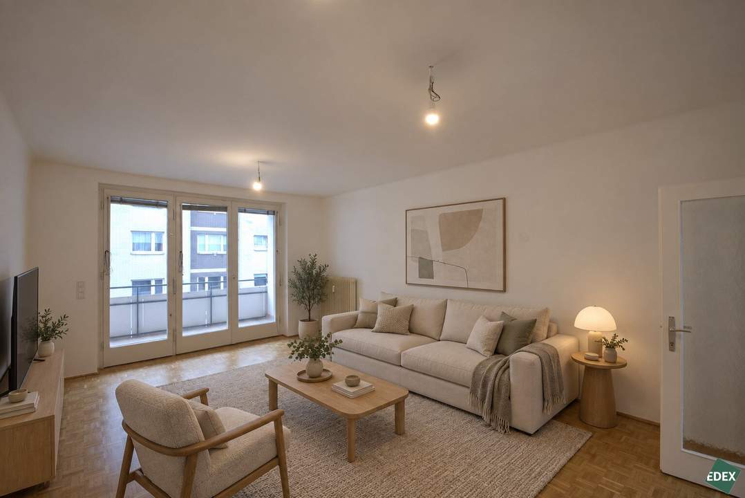3-Zimmer-Wohnung mit Loggia, 82m², nahe dem Donaukanal
