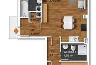 Schöne 3-Zimmer-Wohnung mit Loggia und 2 Bädern – nur 3 Busminuten von der U1 Leopoldau entfernt