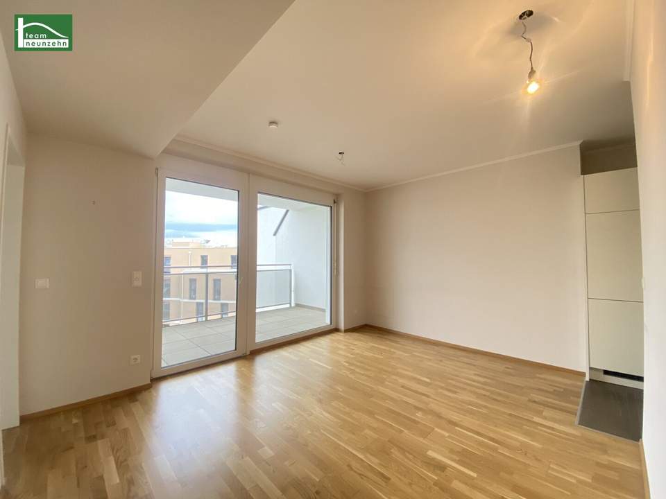 Hofseitige Neubau-Wohnung nahe S-Bahn S7 Kaiserebersdorf mit großer Loggia und Abstellraum!