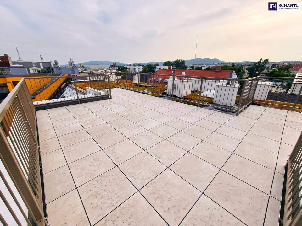 Frühlingsaktion! Einfach genial! Penthouse auf einer Ebene mit 2 Terrassen + Dachterrasse + 5 Zimmer + Garage + Erdwärme + Ruhelage! Nachhaltig und zukunftssicher investiert!