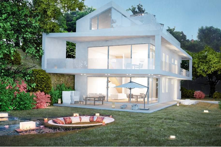 Exklusive Luxusvilla zum Wohnen und Arbeiten - Erstbezug mit Pool am Dach, Haus-kauf, 2500 Baden