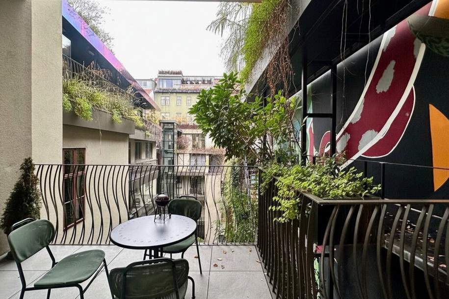 Modern revitalisiertes Altbaujuwel mit Balkon und Grünblick, Wohnung-miete, 2.600,00,€, 1070 Wien 7., Neubau