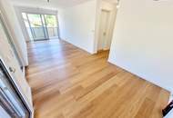 Zwischen Großstadt und Grashalm. Riesenbalkon / Riesenfreude! TOP Neubauwohnung mit viel Freiraum! Traumhafte Rundum-Terrasse + Ideale Raumaufteilung + Grün wohin das Auge reicht + Luftwärmepumpe!