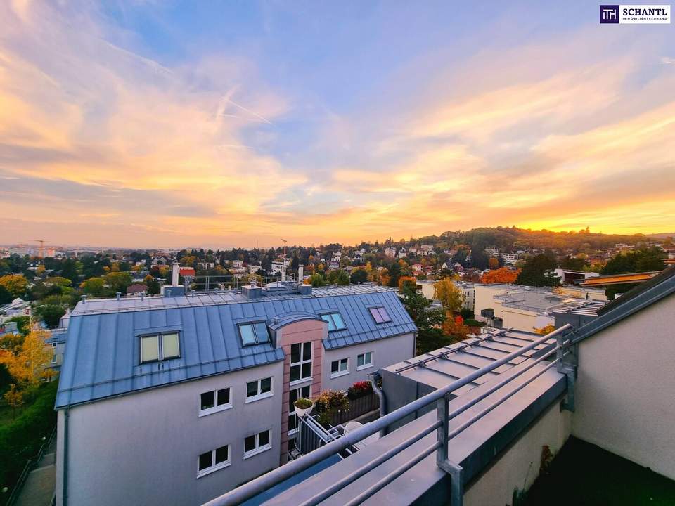 Traumhafter Fernblick + Absolute Grün- und Ruhelage + Tolle Raumaufteilung + Garagenplatz inklusive! Das perfekte Zuhause über den Dächern...