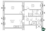 3-Zimmer-Altbau mit hofseitigem Schlafzimmer und Gemeinschaftsterrasse