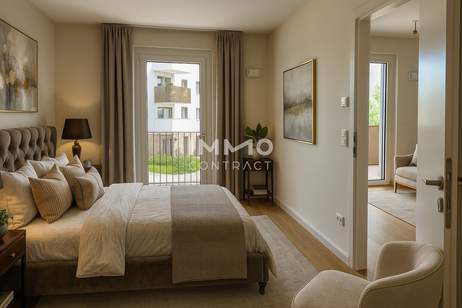 Preis jetzt sichern: Provisionsfrei und Erstbezug: In der Nähe von U1 mit MEGA BALKON, Wohnung-kauf, 270.000,€, 1210 Wien 22., Donaustadt