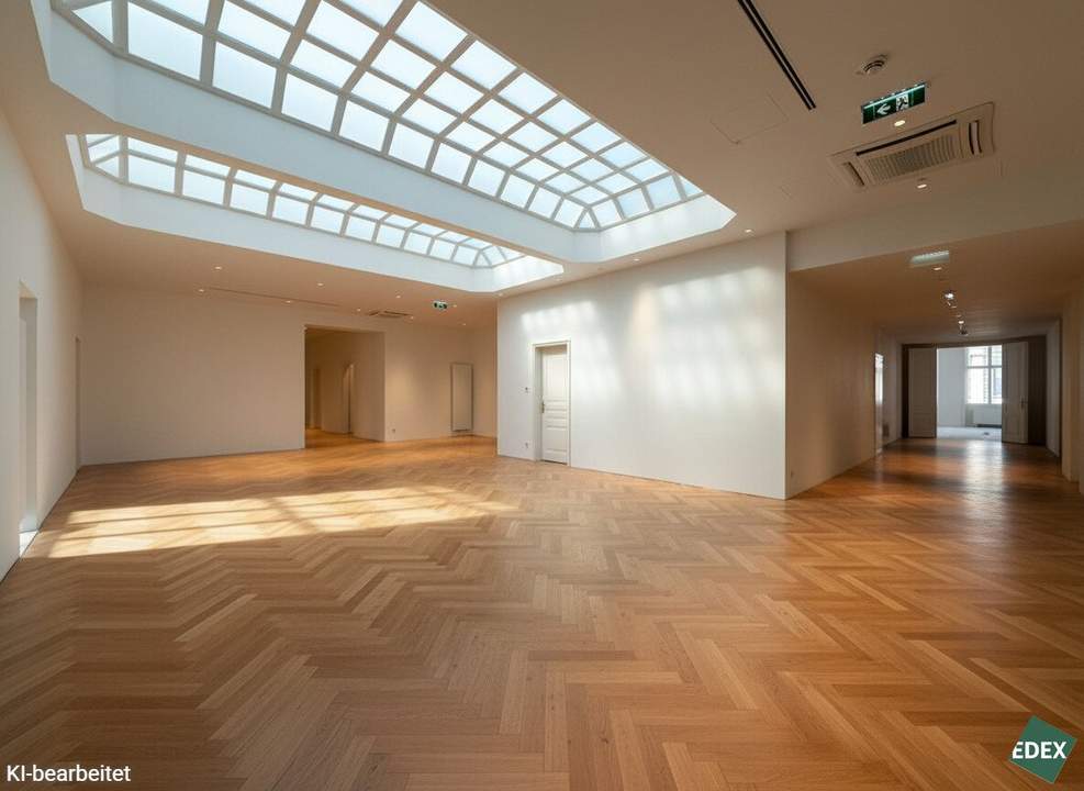 Erstbezug nach Sanierung – Repräsentatives Altbau-Büro nahe Rathaus mit Terrasse