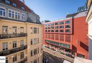 ** Repräsentatives Altbau-Büro mit Klimaanlage und Balkon – ca. 201 m² vis à vis Wien Mitte / The Mall; ab sofort **