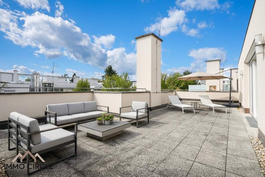 Stilvolle 118 m² Dachgeschoßwohnung mit 65 m² Panoramaterrasse in Graz-St. Peter!, Wohnung-kauf, 8042 Graz(Stadt)