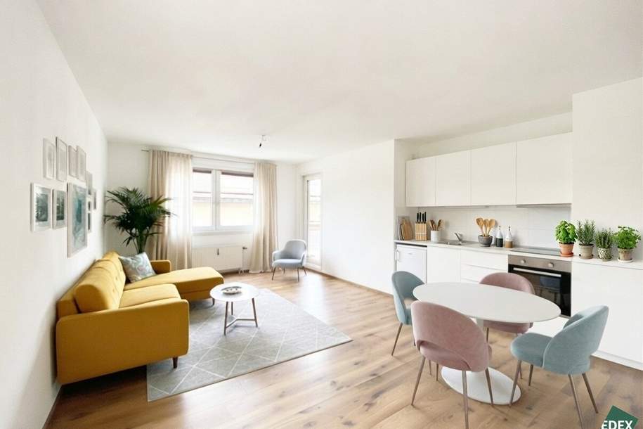 Großzügige 2-Zimmer-Wohnung mit Loggia und perfekter U6-Anbindung – 3 Zimmer möglich, Wohnung-kauf, 259.000,€, 1230 Wien 23., Liesing