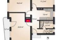 Amras: Sanierte 3-Zimmer-Wohnung mit sonnigem Westbalkon