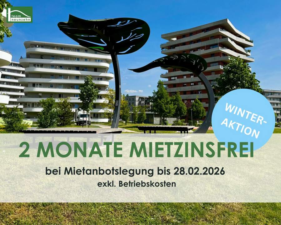 URBANES WOHNEN IN GRÜNER IDYLLE - IHR NEUES ZUHAUSE IN DER GREEN CITY - AKTION - 2 MONATE MIETZINSFREI