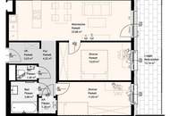 DEMNÄCHST zu besichtigen/Wien Hauptbahnhof/ Stockerau in nur 40 Minuten..., 3 sonnige Zimmer plus Loggia