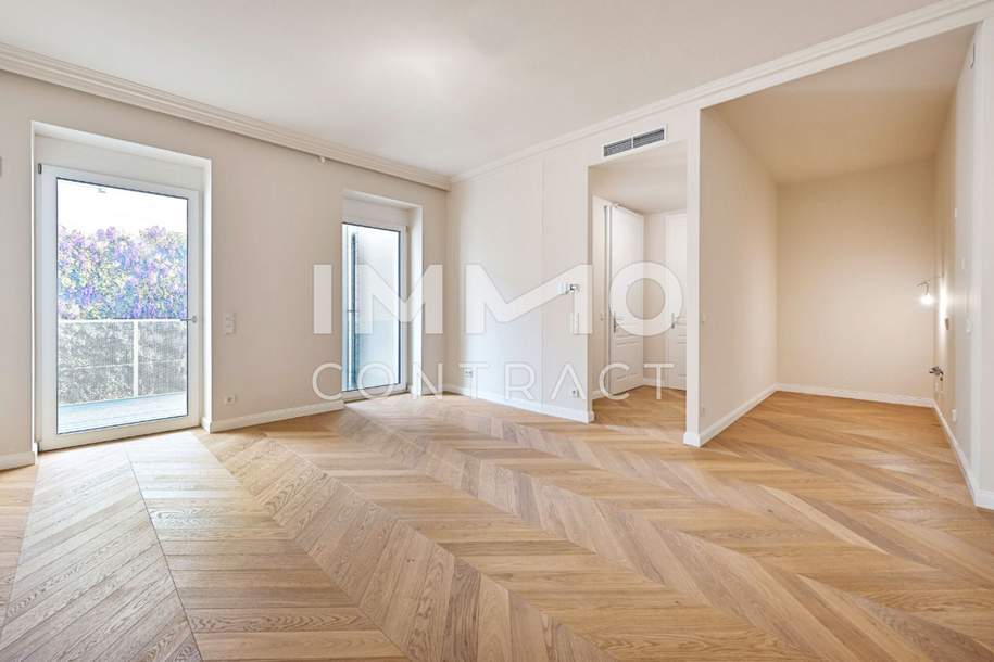 Modern &amp; zentral: 2-Zimmer-Wohnung mit Freifläche (Erstbezug), Wohnung-kauf, 649.000,€, 1040 Wien 4., Wieden