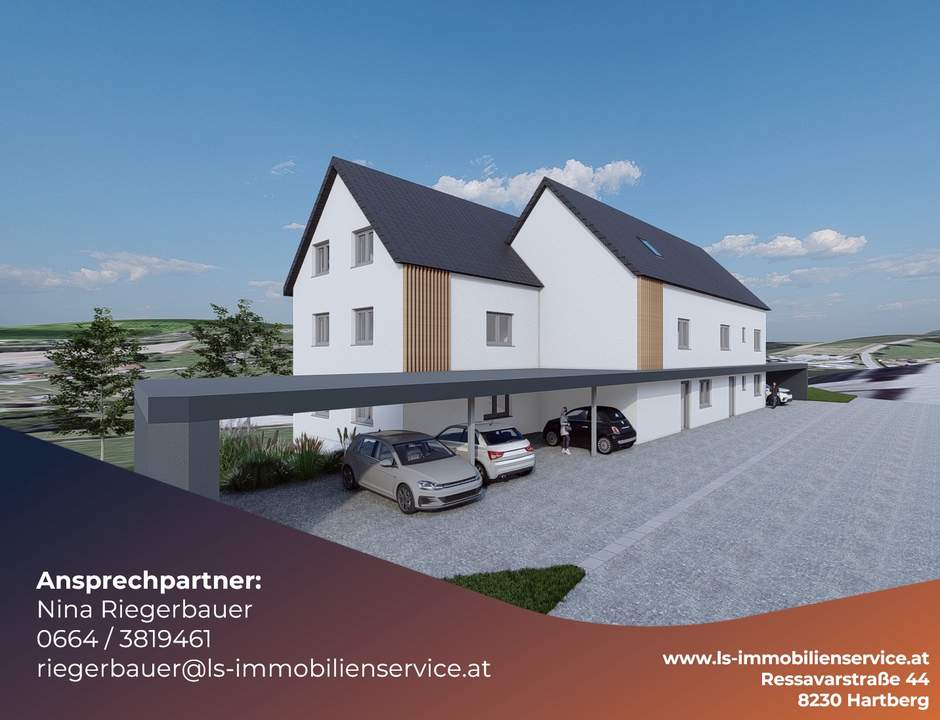 Gefördertes Neubauprojekt in Pischelsdorf – hochwertige & barrierefreie Wohnungen mit Balkon/Loggia, Carport & Kellerabteil
