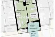 Elegante 2-Zi Wohnung mit Balkon, Loggia &amp; Tiefgarage nahe U-Bahn in 1220 Wien – Erstbezug!