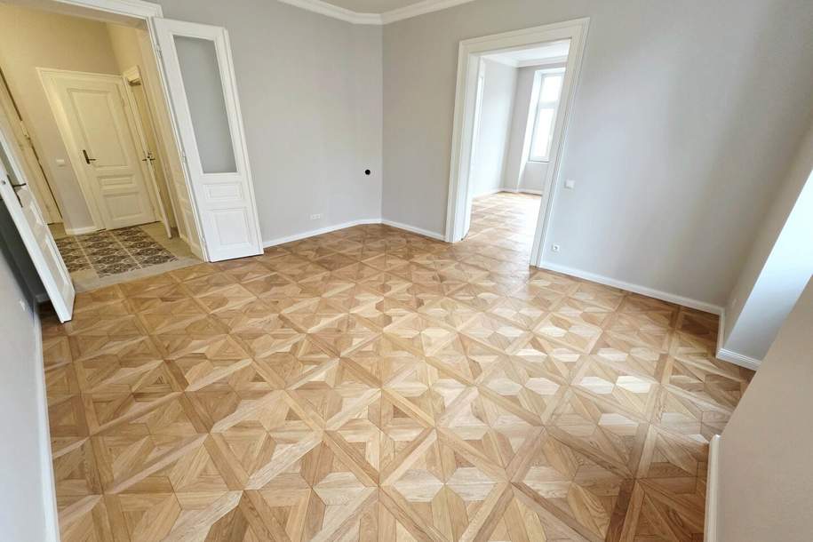 Kernsanierter Altbau in Bestform! Wiener Klassik vom Feinsten! Frisch saniertes Altbaujuwel + Flügeltüren + Stuck + Perfekt aufgeteilte 3 Zimmer! Qualität die man sieht!, Wohnung-kauf, 429.000,€, 1190 Wien 19., Döbling