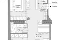 Anlegerhit Nähe Mariahilfer Straße - über 3% Brutto-Kaufpreisrendite - DG Wohnung mit Balkon inklusive Küchenzeile - ohne direktem vis-a-vis und traumhaftem Parkblick