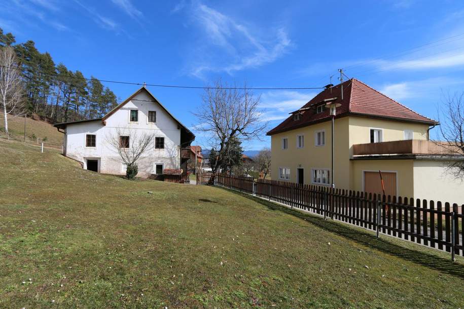 Landhausidylle in St. Radegund – Zwei Häuser, Bauland & Natur pur, Haus-kauf, 448.000,€, 9113 Völkermarkt