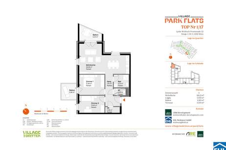 Attraktives Investment im 3. Bezirk: PARK FLATS für Anleger, Wohnung-kauf, 180.000,€, 1030 Wien 3., Landstraße