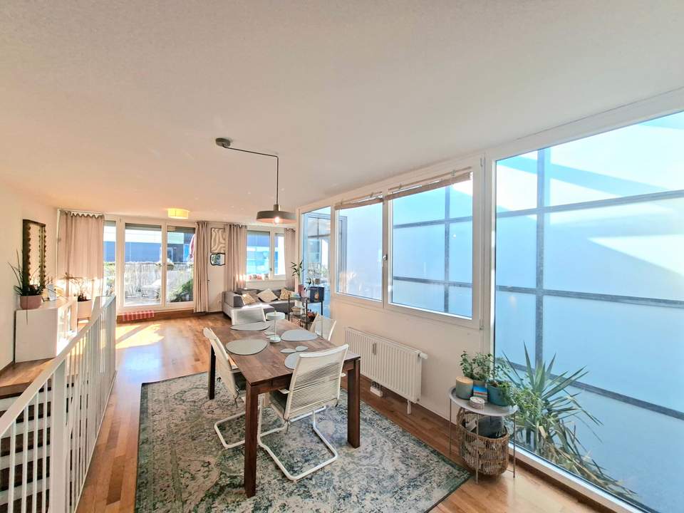 MONTE LAA! GROSSARTIGE 4-ZIMMER DG-MAISONETTE MIT TERRASSEN UND ATRIUM! 3D-tour!