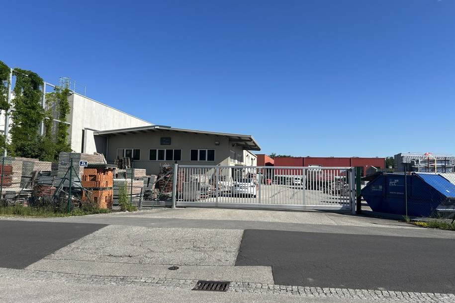 Gewerbeobjekt mit ca. 600 m2 Halle und 100 m2 Büro aber erweiterbar BESTANDSFREI, Gewerbeobjekt-kauf, 1.700.000,€, 4060 Linz-Land