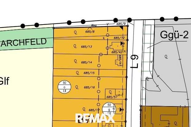 Bau von mindestens 2000 m² Wohnungen in Bahnhofsnähe, Grund und Boden-kauf, 620.000,€, 2285 Gänserndorf