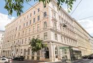 GONZAGAGASSE, BÖRSE-NÄHE, klimatisiertes 122 m2 Dachgeschoss mit 8 m2 Terrasse, 3 Zimmer, Komplettküche, 2 Bäder, Parketten