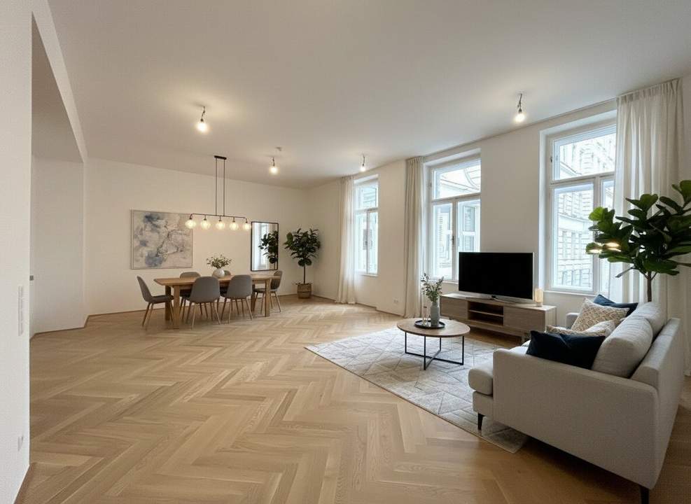 1070! Traumhafte 4-Zimmer Altbauwohnung mit 2 Bädern! GENERALSANIERT!