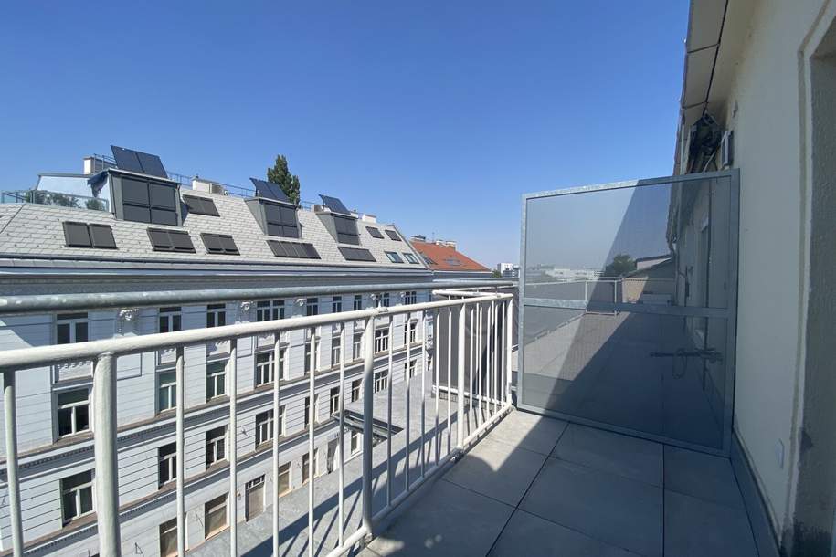 Dachgeschoß-Wohnung mit Terrasse nahe U4/S-Bahn, Wertheimsteinpark und Donaukanal, Wohnung-miete, 899,00,€, 1190 Wien 19., Döbling